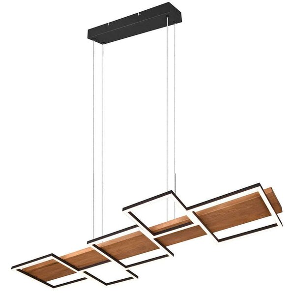 Φωτιστικό Οροφής Harper 322910532 115x44x150cm Led 5700Lm 42W Natural-Black Trio Lighting