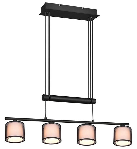 Φωτιστικό Οροφής - Ράγα Burton 311400432 82x12x150cm 4xE14 28W Black-White Trio Lighting