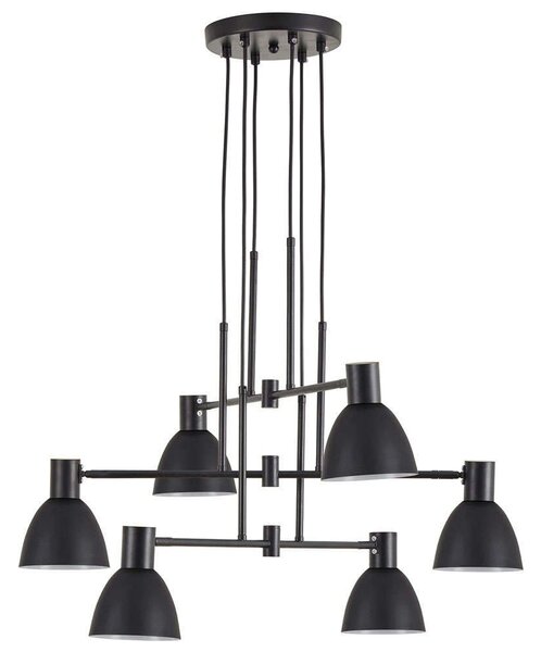 Φωτιστικό Οροφής Adept 77-8880 75x75x100cm 6xE27 60W Black Homelighting