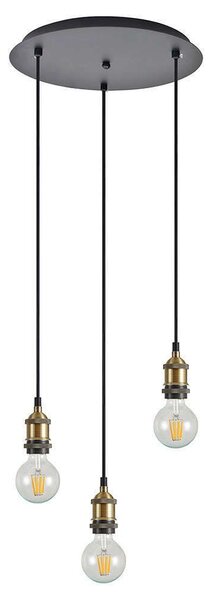 Φωτιστικό Οροφής Magnum 77-8692 35x35x300cm 3xE27 60W Black-Bronze Homelighting