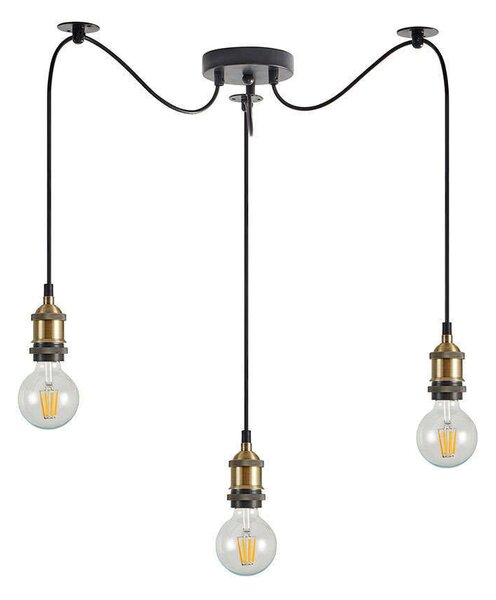 Φωτιστικό Οροφής Magnum 77-8690 55x55x300cm 3xE27 60W Black-Bronze Homelighting