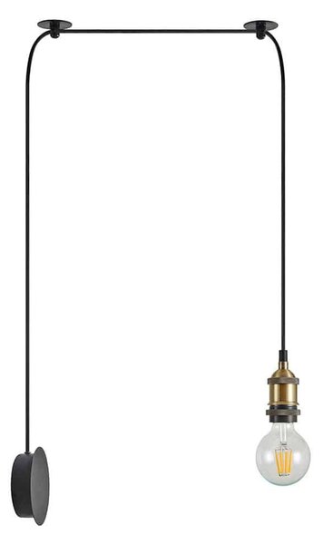 Φωτιστικό Τοίχου Magnum 77-8883 50x11x300cm 1xE27 60W Black-Bronze Homelighting