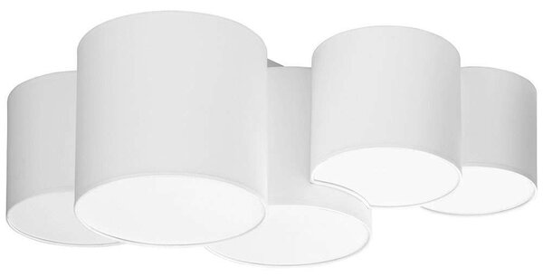 Φωτιστικό Οροφής - Πλαφονιέρα Mona 3443 5xΕ27 15W 81x30cm White TK Lighting