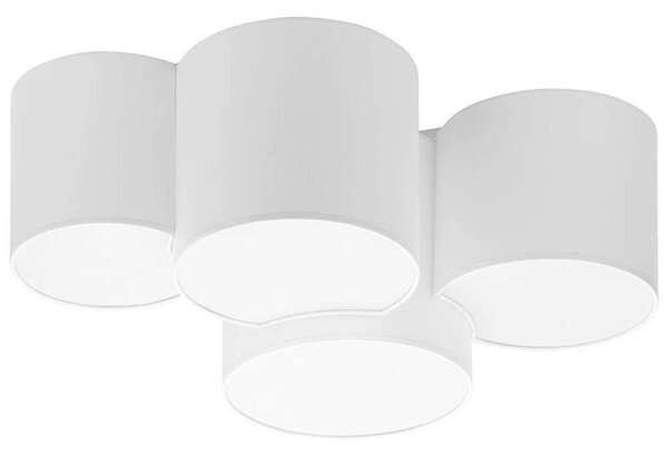 Φωτιστικό Οροφής - Πλαφονιέρα Mona 3442 4xΕ27 15W 69x30cm White TK Lighting