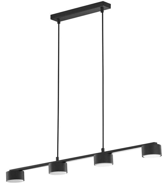 Φωτιστικό Οροφής - Ράγα Dallas 6244 4xGX53 10W 83x140,5cm Black TK Lighting