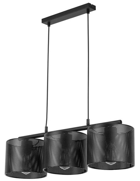 Φωτιστικό Οροφής - Ράγα Moreno 4992 3xΕ27 15W 70x110cm Black TK Lighting