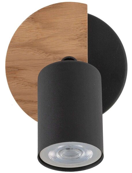 Φωτιστικό Οροφής - Σποτ Cover Wood 4673 1xGU10 10W 11x15cm Black TK Lighting