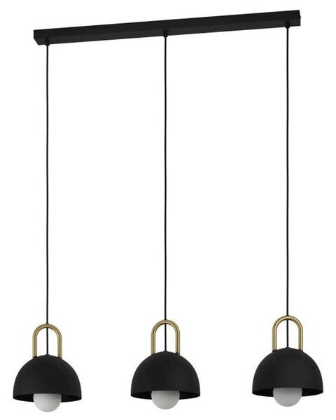 Φωτιστικό Οροφής-Ράγα Calmanera 99694 90x20x110cm 3xE27 40W Black-Gold Eglo