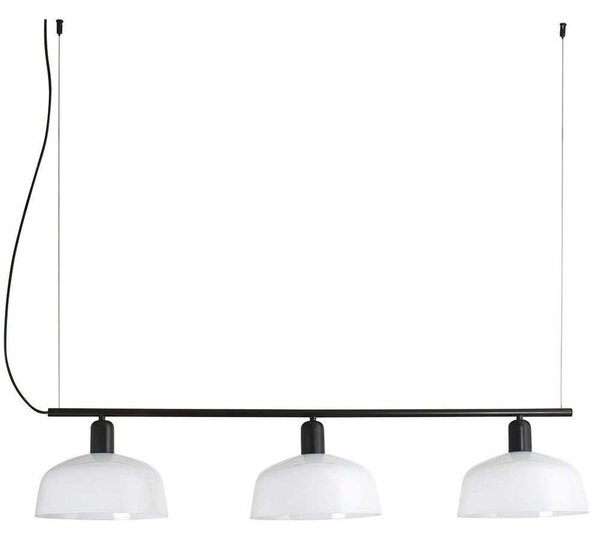 Φωτιστικό Οροφής-Ράγα Tatawin 20338-119 100x11,5cm 3xE27 15W Black-White Faro Barcelona