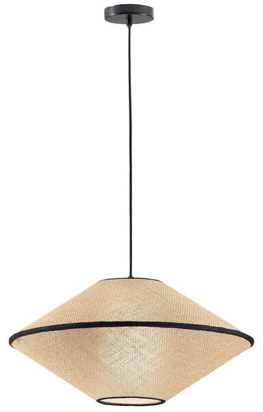 Φωτιστικό Οροφής Amica 4270100 Φ60x145cm 1xE27 40W Natural-Black Viokef