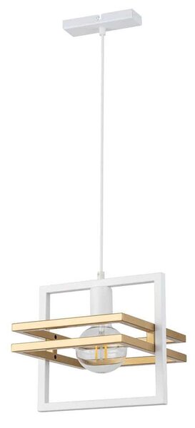 Φωτιστικό Οροφής Merci 1 32387 26x26x90cm 1xE27 60W White-Gold Sigma Lighting