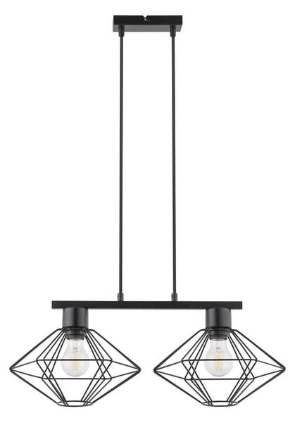 Φωτιστικό Οροφής-Ράγα Vario 2 40558 28x58x80cm 2xE27 60W Black Sigma Lighting