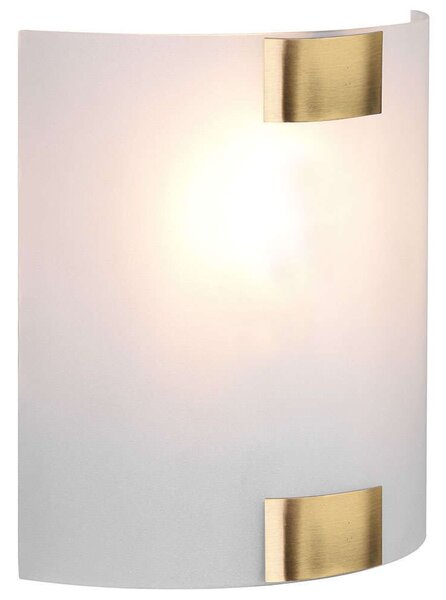 Φωτιστικό Τοίχου - Απλίκα Pura 212700104 20x20cm 1xE27 40W Brass-White Trio Lighting