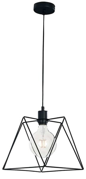 Φωτιστικό Οροφής Κρεμαστό I-Santana-L-S1 E27 26x26x25cm Black Luce Ambiente Design