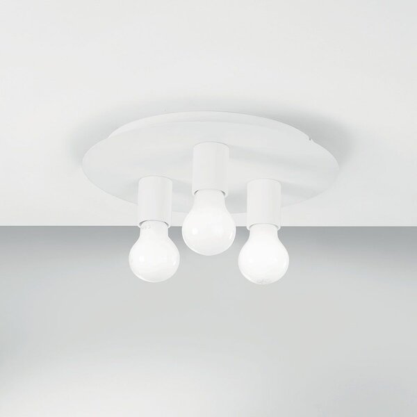 Φωτιστικό Οροφής - Πλαφονιέρα I-Strike-PL3-BCO E27 86x30cm White Luce Ambiente Design