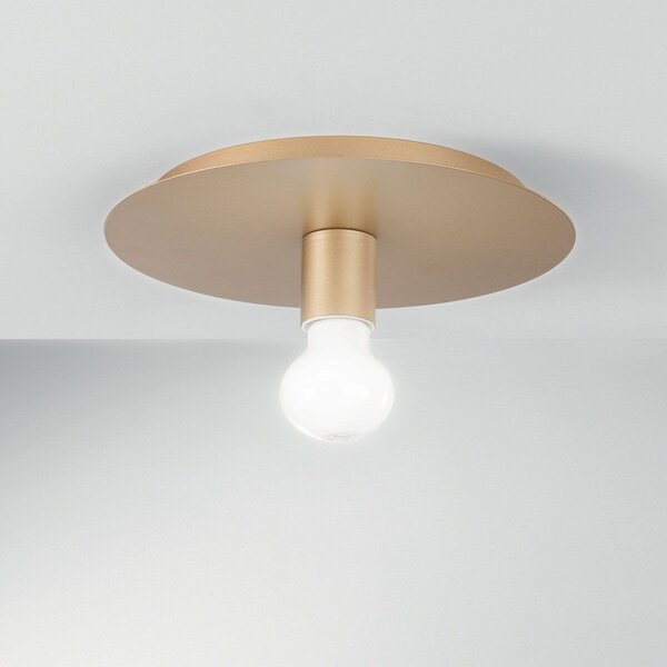 Φωτιστικό Οροφής - Πλαφονιέρα I-Strike-PL1-Oro E27 86x25cm Gold Luce Ambiente Design