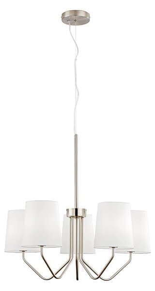 Φωτιστικό Οροφής Κρεμαστό I-Sally-5-NIK E14 150x60x64cm Nickel Luce Ambiente Design