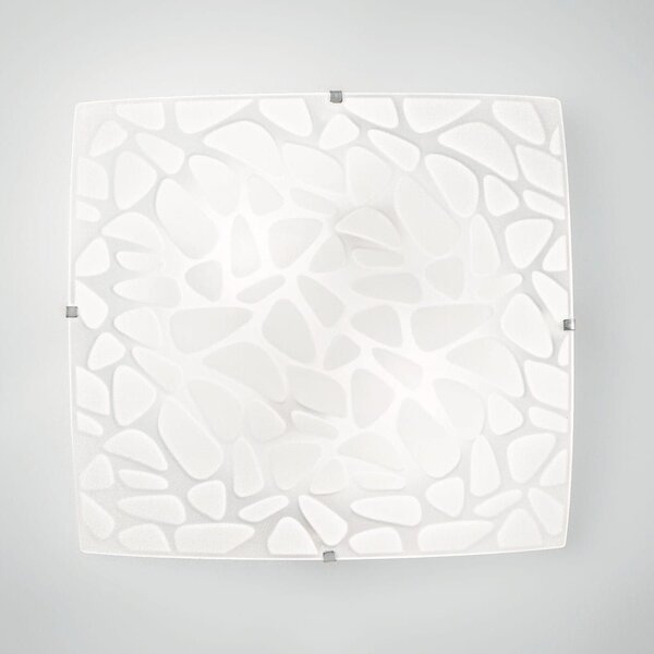 Φωτιστικό Οροφής - Πλαφονιέρα I-Island-PL40 E27 40x40x10cm White Luce Ambiente Design