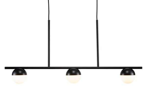 Φωτιστικό Οροφής - Ράγα Contina 3 2010953003 G9 5W 90x41,3cm Black Nordlux