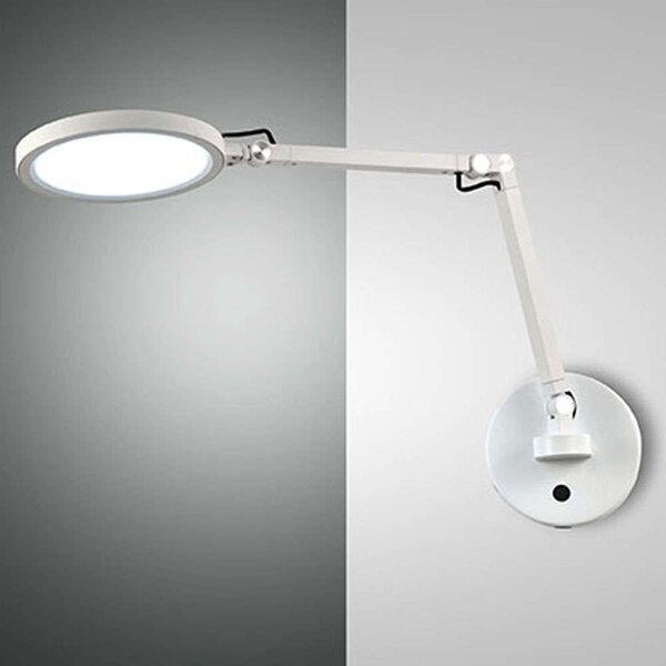 Φωτιστικό Τοίχου Regina 3551-21-102 20x19,5x40,5cm Dim Led 1135lm 9W White Fabas Luce