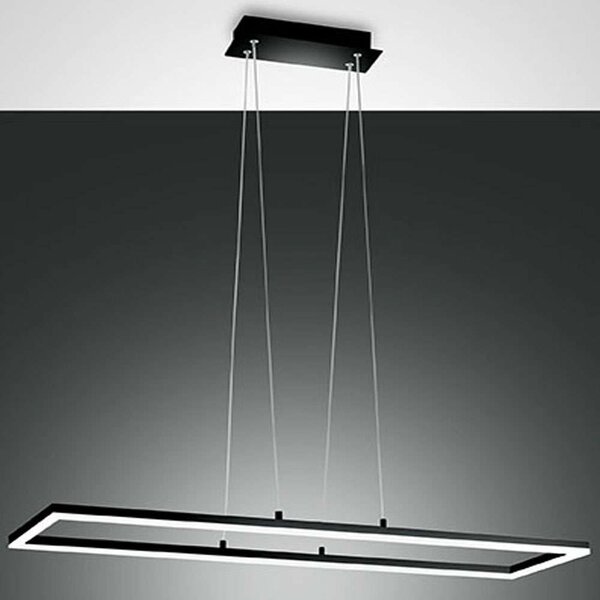 Φωτιστικό Οροφής Bard 3394-45-101 92x32x200cm Dim Led 5180lm 52W Black Fabas Luce