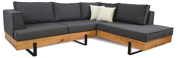 Καναπές Γωνία Woody Ελληνικός από Ύφασμα 280X230x80cm - Νο 8013