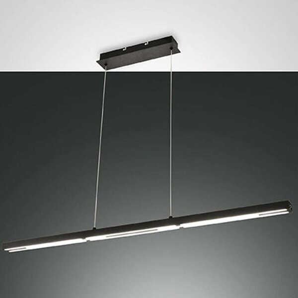 Φωτιστικό Οροφής - Ράγα Ling 3712-45-101 110x4,3x2,3cm Dim Led 4800lm 40W Black Fabas Luce