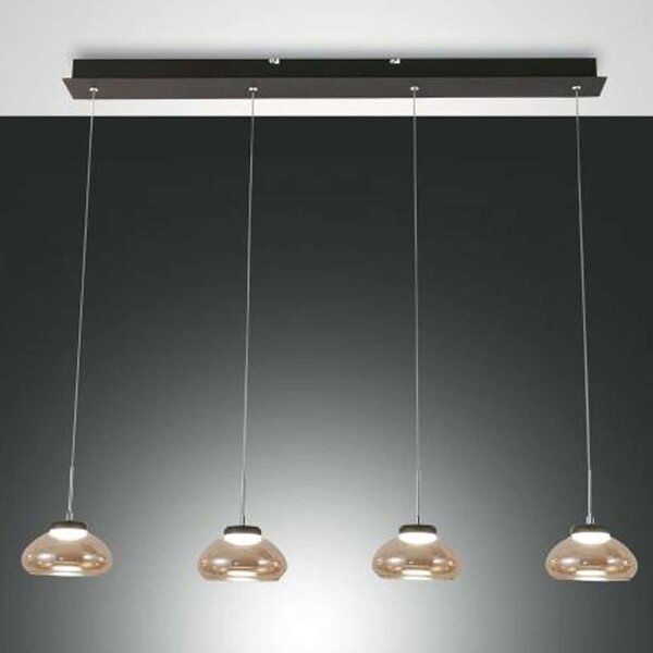 Φωτιστικό Οροφής - Ράγα Smart Arabella 3547-48-125-01 90x4x200cm Dim Led 3020lm 32W Amber Fabas Luce