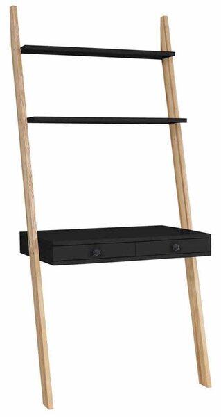 Γραφείο Ladder Leno LENOOBLACK 79x49x183cm Black