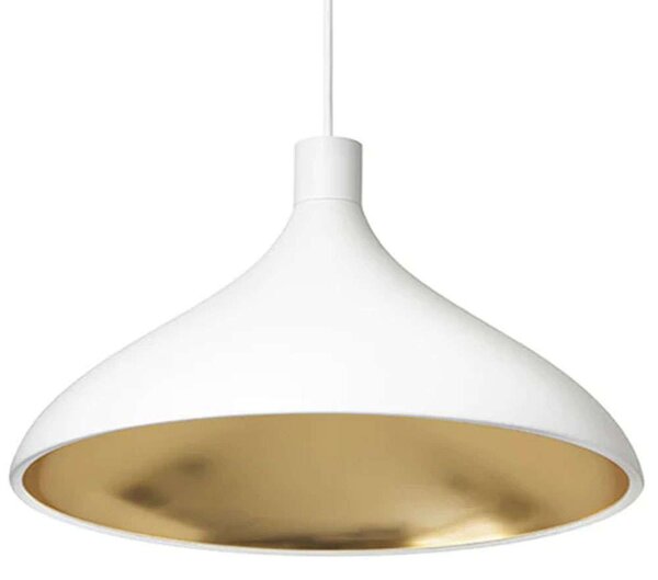 Φωτιστικό Οροφής Swell Single W 10304 41x25cm Dim E26 1050lm 13W 3000K White-Brass Pablo Designs