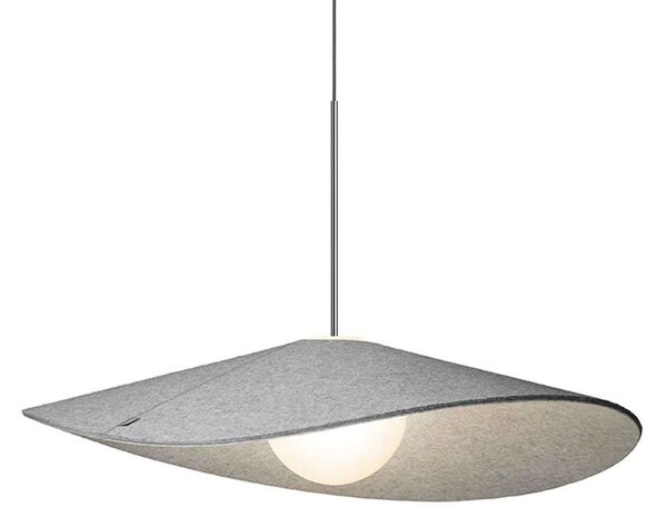 Φωτιστικό Οροφής Bola Felt 32 10687 81,3x20,2cm Dim Led 1710lm 20W Chrome-Grey Pablo Designs