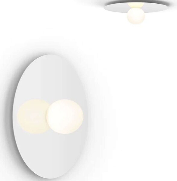 Φωτιστικό Τοίχου - Οροφής Bola Disc 18/5 10619 15,7x45,7cm Dim Led 390lm 6W White Pablo Designs