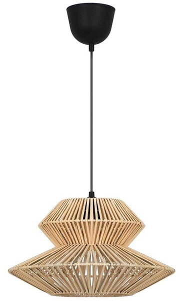 Φωτιστικό Οροφής Bali 4296300 Φ40x24cm 1xE27 40W Natural-Black Viokef