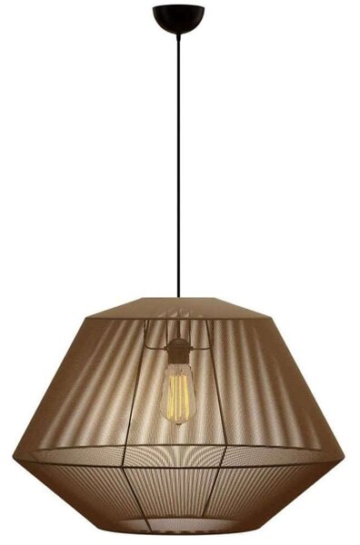 Φωτιστικό Οροφής MEC-80240BROWN Φ40x130cm 1xΕ27 40W Brown Aidonitsa