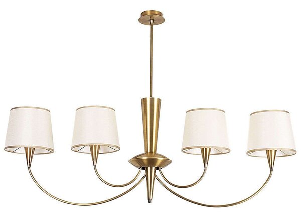 Φωτιστικό Οροφής Pardo 892OPV1403 118x20x83cm 4xE27 40W Gold-White Opviq