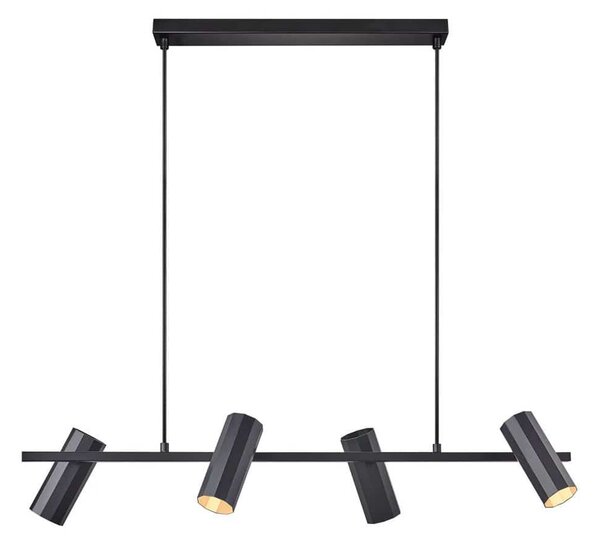 Φωτιστικό Οροφής - Ράγα Alanis 4 2213423003 GU10 90x15cm Black Nordlux