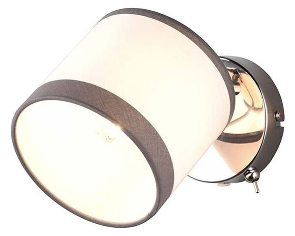 Φωτιστικό Τοίχου Davos R81551706 E14 12x21cm White-Chrome RL Lighting