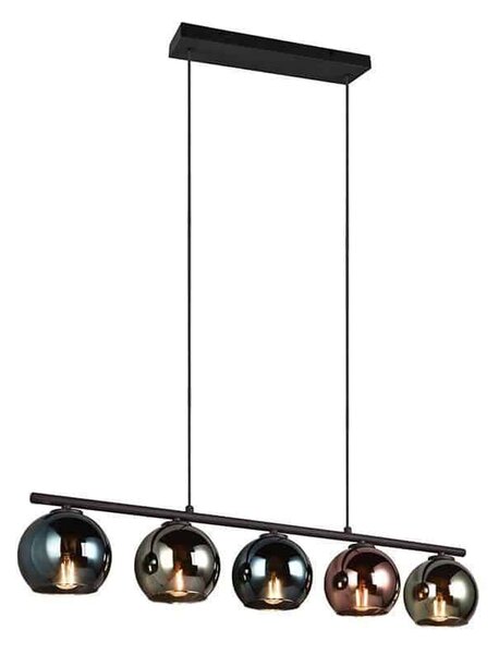 Φωτιστικό Οροφής - Ράγα Sheldon R31305017 5xE14 83x150x13cm Multi RL Lighting