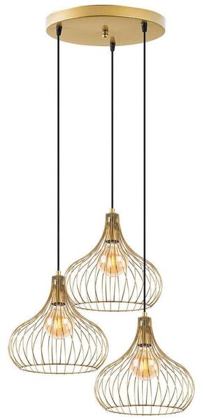 Φωτιστικό Οροφής Teldamla 942FLG1606 47x47x120cm 3xE27 40W Gold Opviq