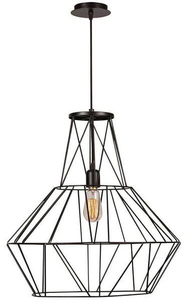 Φωτιστικό Οροφής Fellini 536NTD1107 Φ50x148cm 1xE27 40W Black Opviq