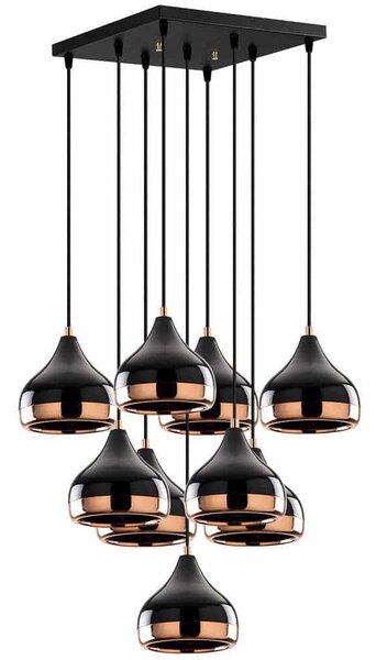 Φωτιστικό Οροφής Yildo 892OPV1893 63x63x112cm 9xE27 40W Black-Copper Opviq