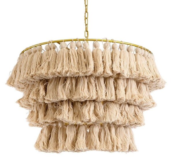 Φωτιστικό Οροφής Κρεμαστό Missoula 02088 Boho 1xE27 IP20 60x40cm Beige GloboStar