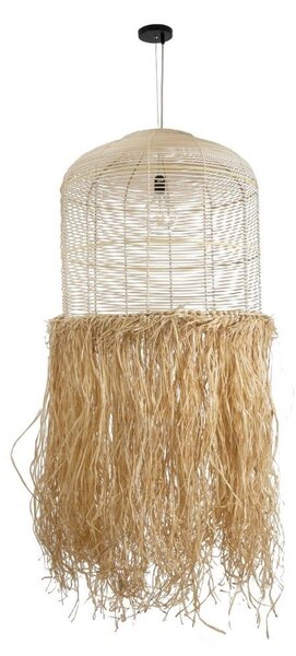 Φωτιστικό Οροφής Κρεμαστό Basseterre 02163 Boho 1xE27 IP20 70x170cm Beige GloboStar