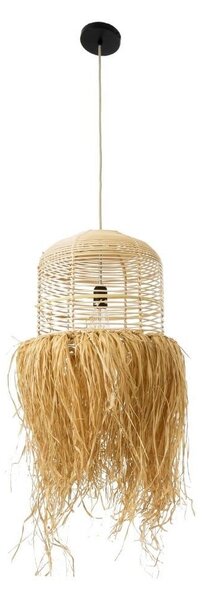 Φωτιστικό Οροφής Κρεμαστό Basseterre 02162 Boho 1xE27 IP20 35x60cm Beige GloboStar