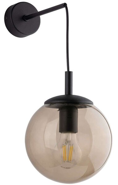 Φωτιστικό Τοίχου - Απλίκα Esme 5389 18x27x45cm 1xE27 15W Black-Brown TK Lighting