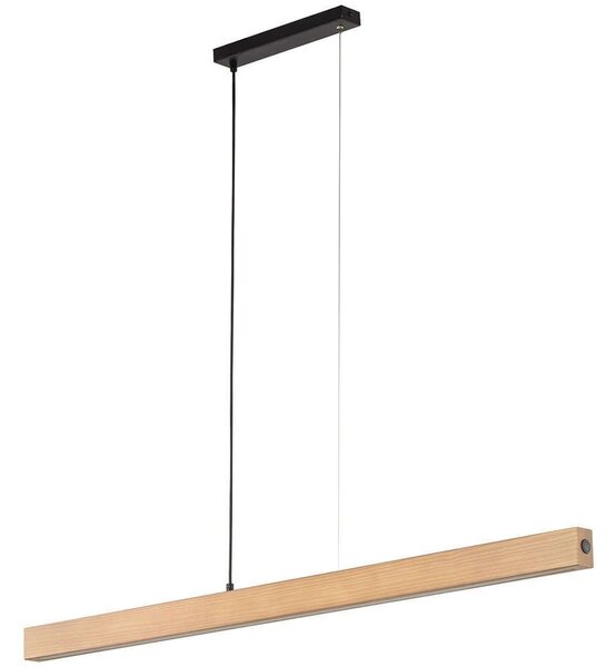 Φωτιστικό Οροφής - Ράγα 1448 126x5x100cm Led 36W Natural-Black TK Lighting