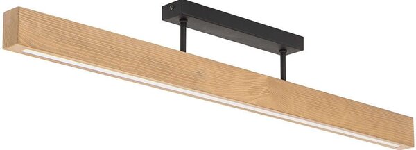 Φωτιστικό Οροφής - Πλαφονιέρα Teo 6619 96x5x15cm Led 36W Natural-Black TK Lighting