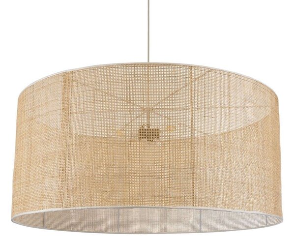 Φωτιστικό Οροφής Yotto 01823 Φ90x40cm 3xE27 IP20 Beige GloboStar