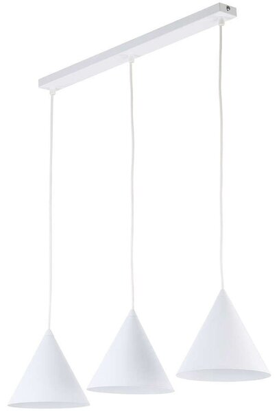 Φωτιστικό Οροφής - Ράγα Cono 10011 75x19x120cm 3xE27 15W White TK Lighting