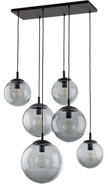 Φωτιστικό Οροφής Esme 5384 77x47x140cm 6xE27 15W Black-Fume TK Lighting